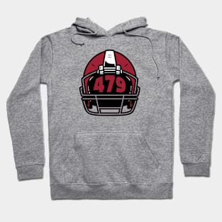 Retro Football Helmet 479 Area Code Fayetteville Arkansas Football Hoodie